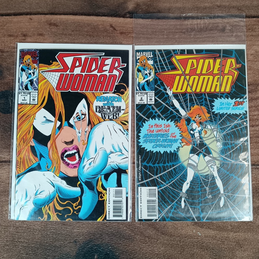 Marvel Spider-Woman Comic Book Set 2-Pack Multi Excellent 1993 Limited Series